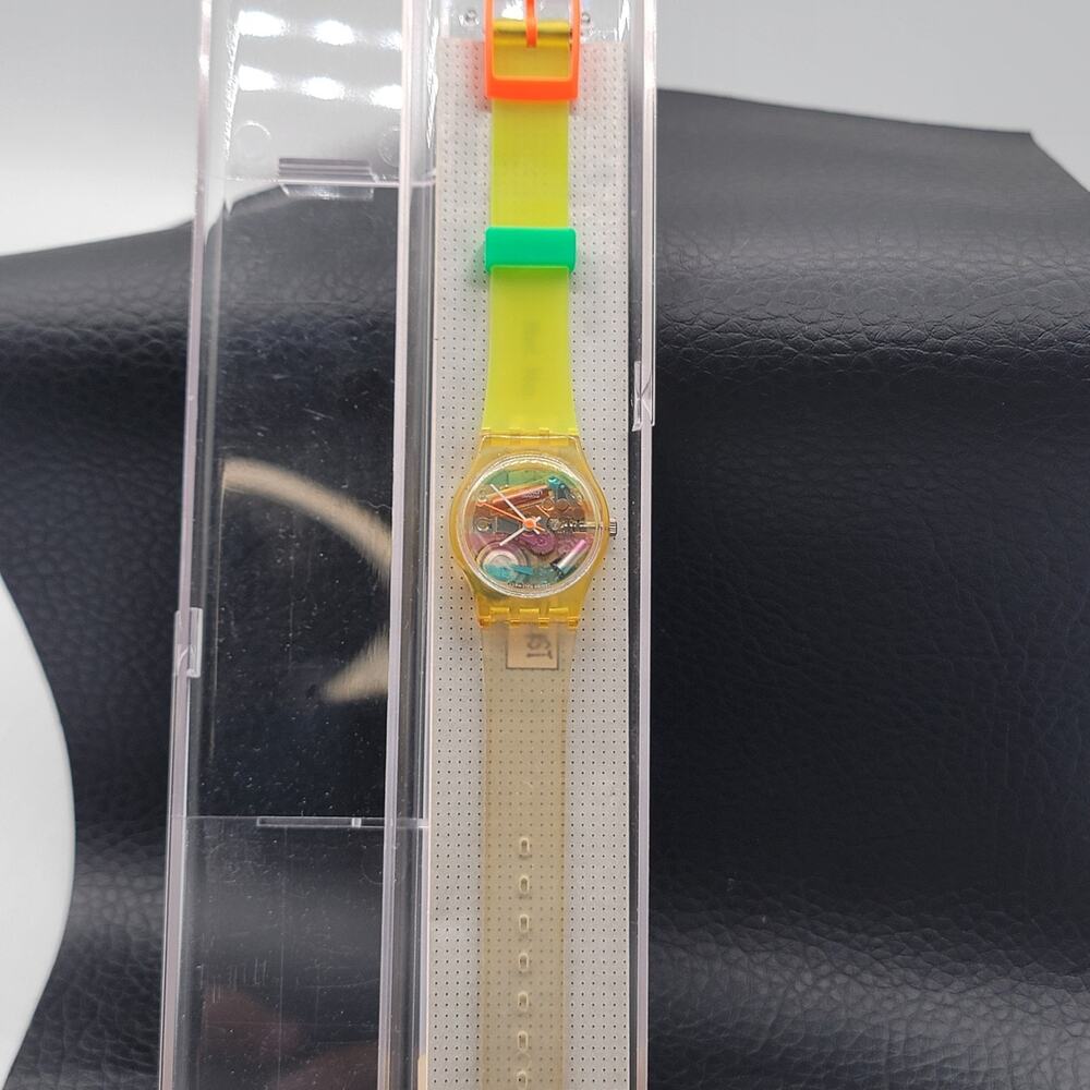 Vintage 1987 Swatch Belvedere Multi-color Quartz Watch Working. - Picture 15 of 15